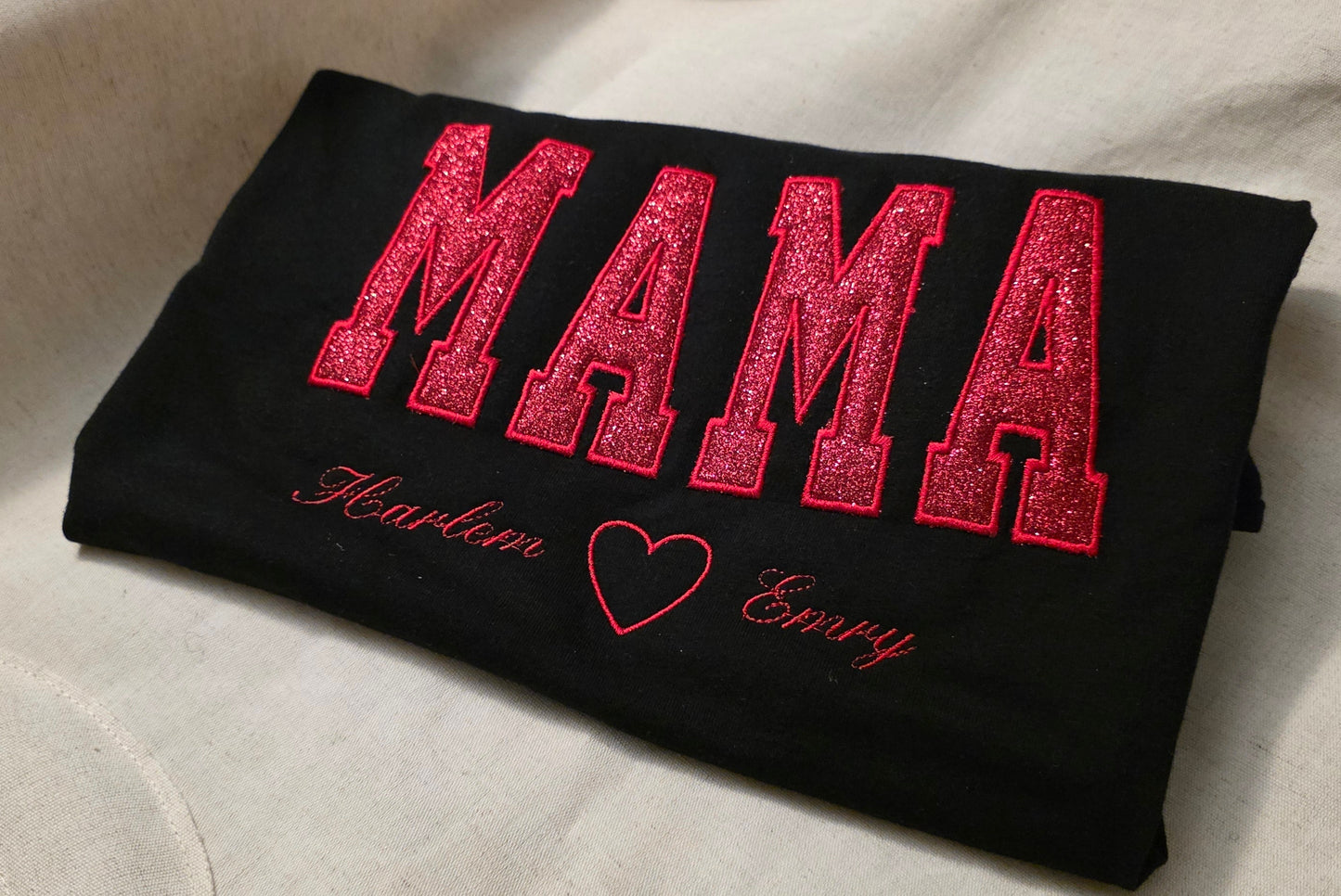 MAMA Embroidered T Shirt