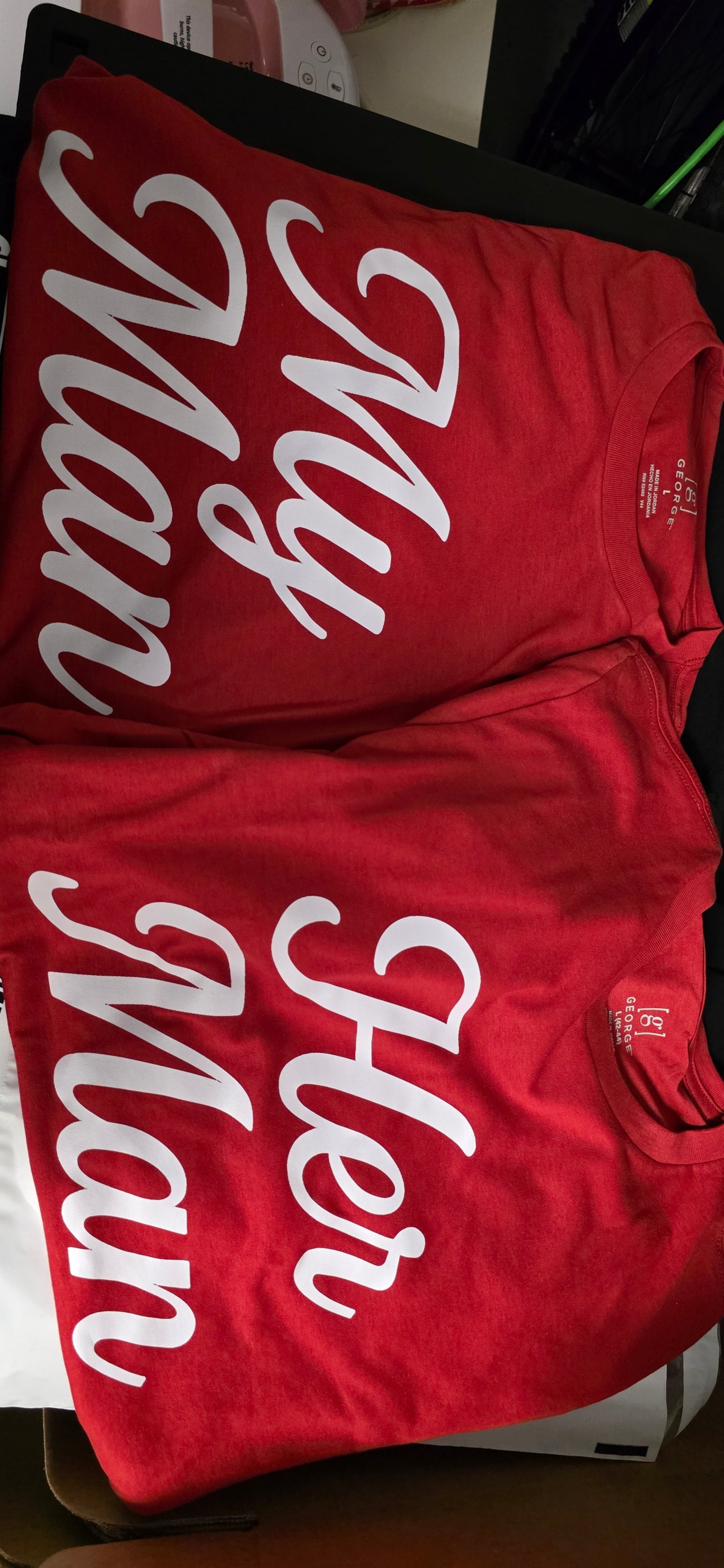 Couple T-Shirts My Man & Her Man